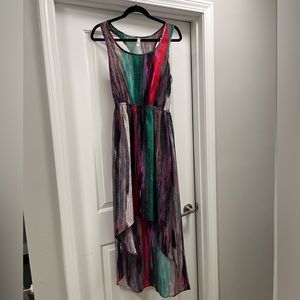 Xhilaration multicolor high low dress size M